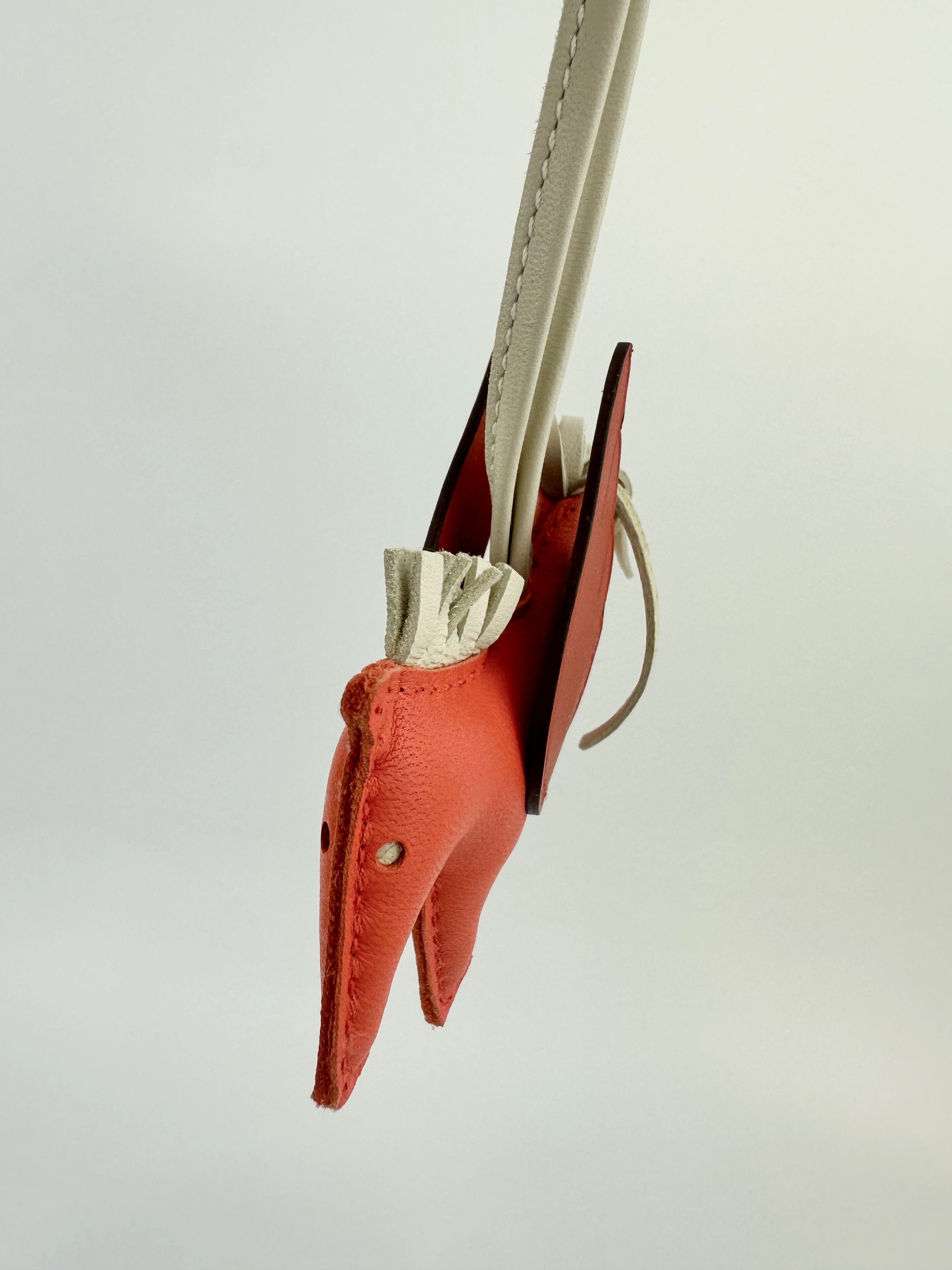 Rodeo Pegase PM Milo Lamb Orange Poppy / Craei / Terre Battue Lambskin Bag Charm