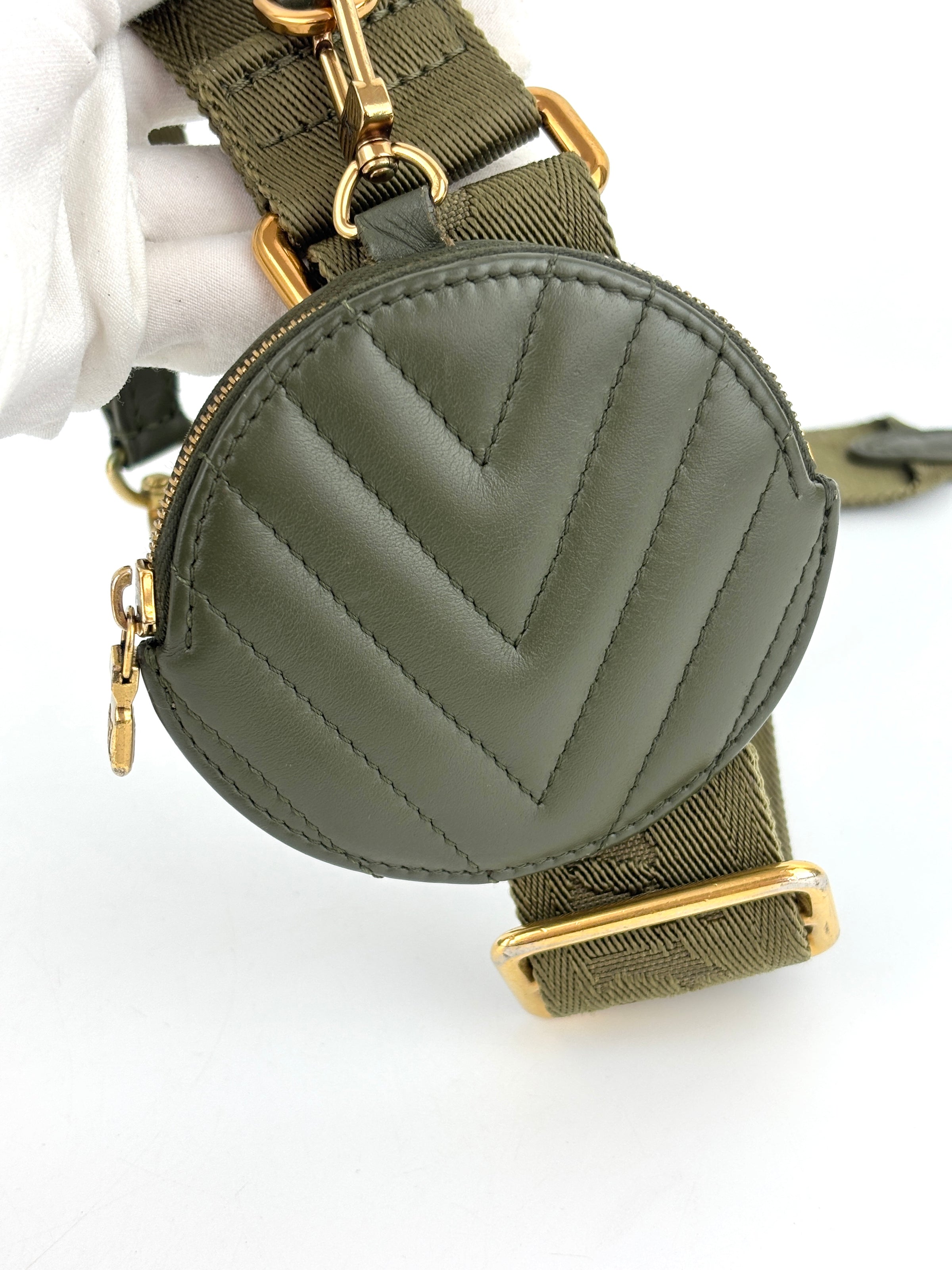 New Wave Multi-Pochette Bag Khaki Green