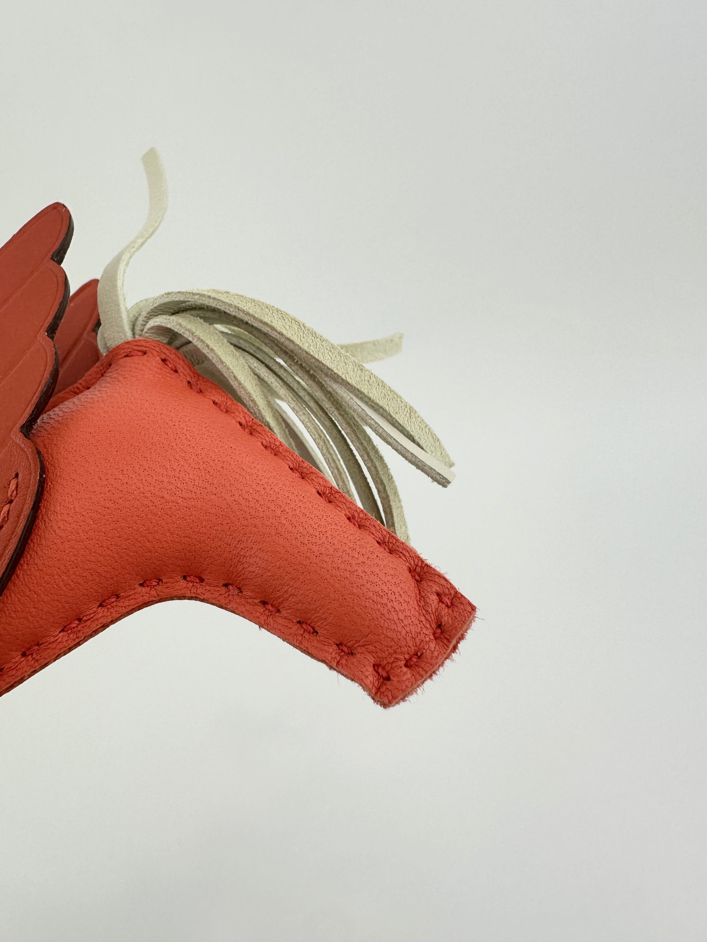 Rodeo Pegase PM Milo Lamb Orange Poppy / Craei / Terre Battue Lambskin Bag Charm