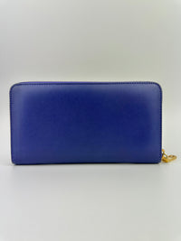 La Medusa Purple Leather Long Wallet