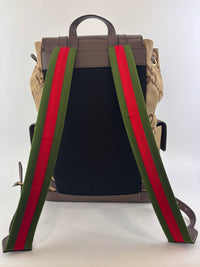 Jumbo GG Canvas Backpack Camel