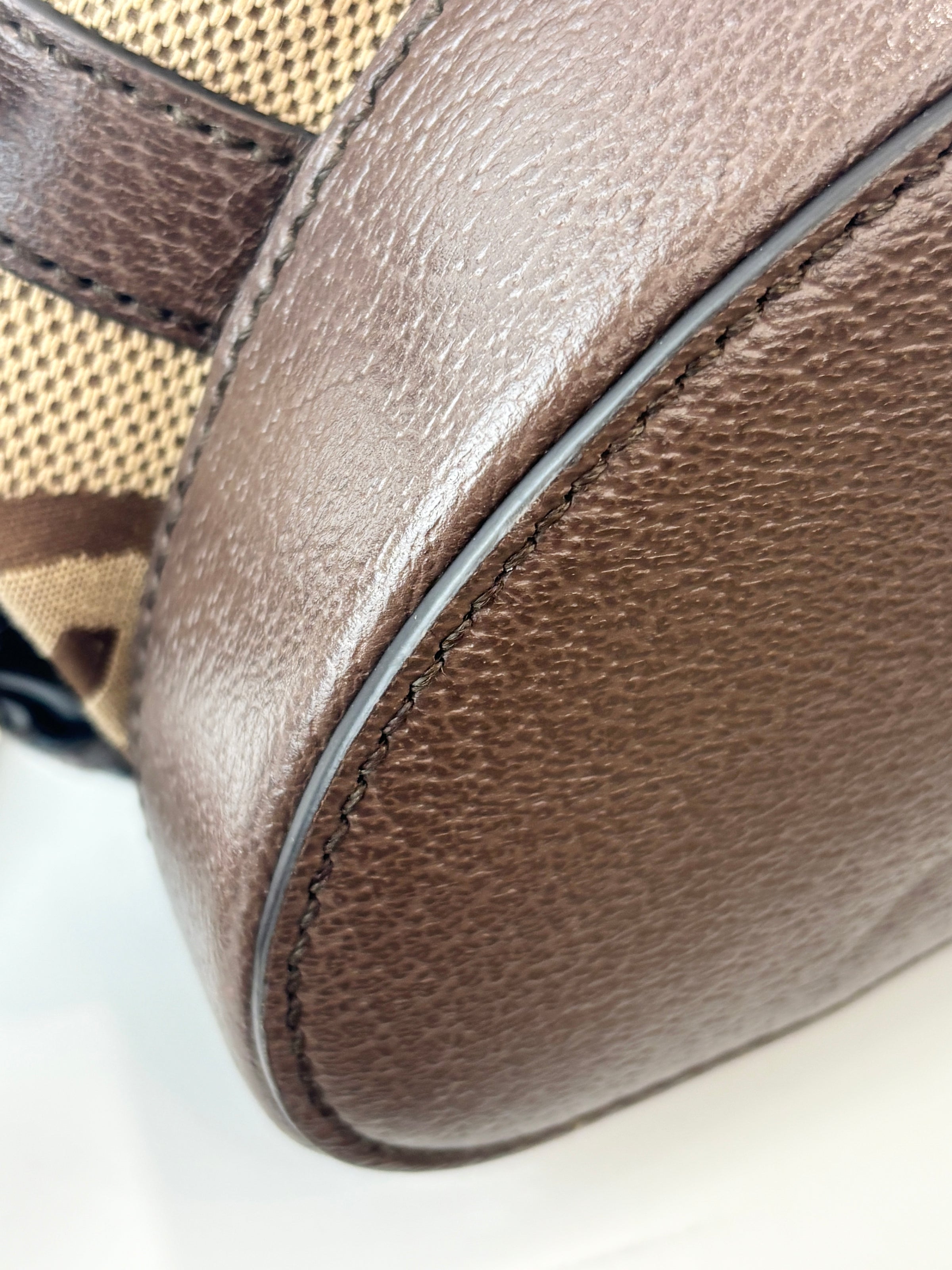 Jumbo GG Canvas Backpack Camel