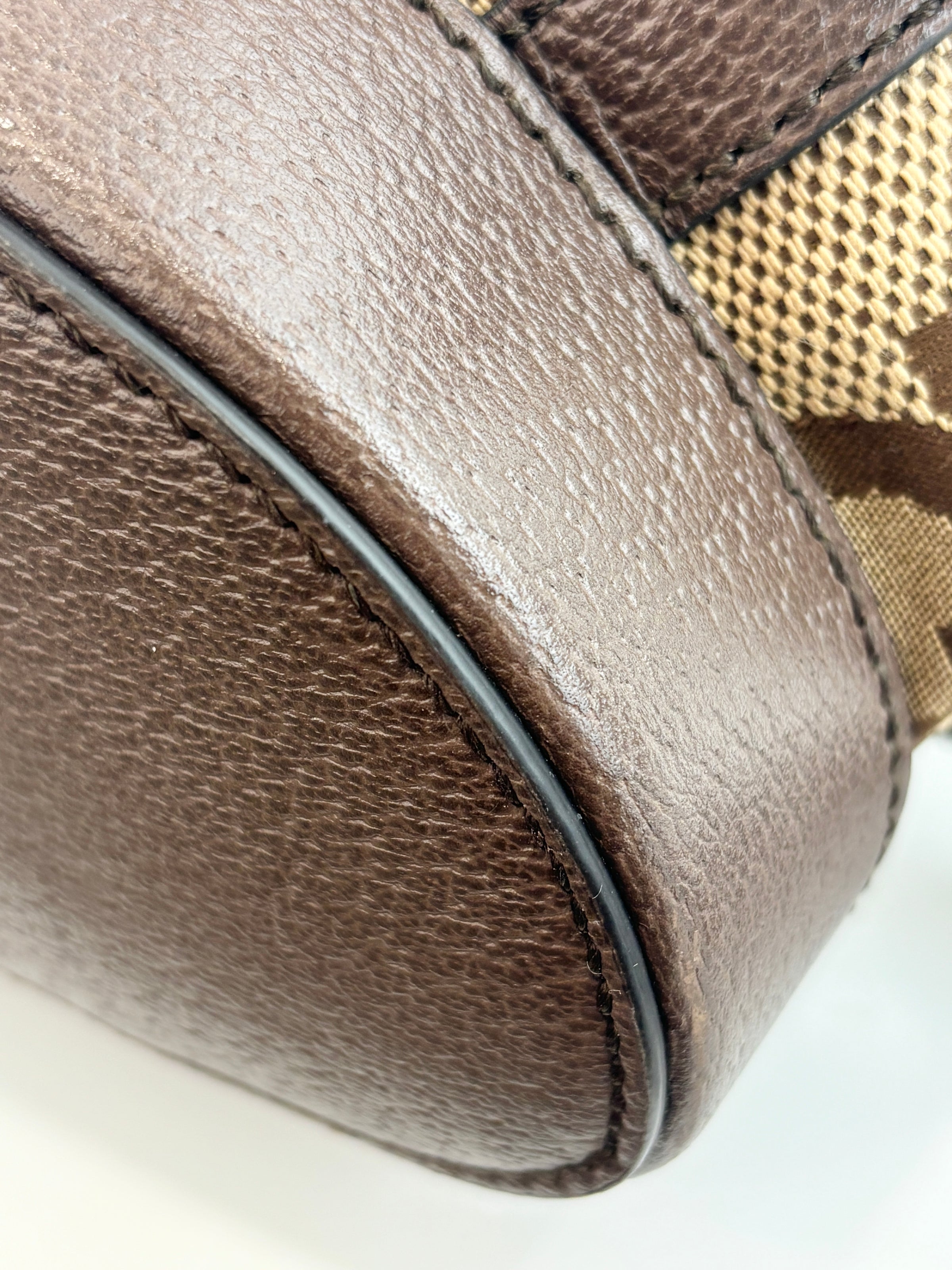 Jumbo GG Canvas Backpack Camel