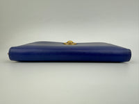 La Medusa Purple Leather Long Wallet