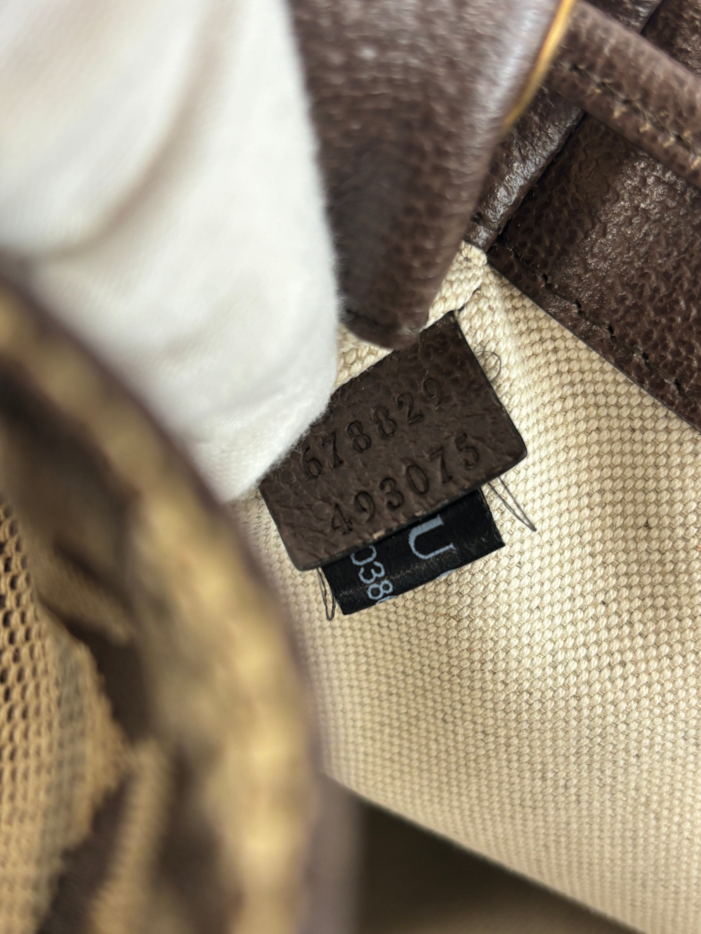 Jumbo GG Canvas Backpack Camel