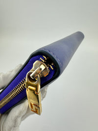 La Medusa Purple Leather Long Wallet