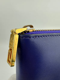 La Medusa Purple Leather Long Wallet
