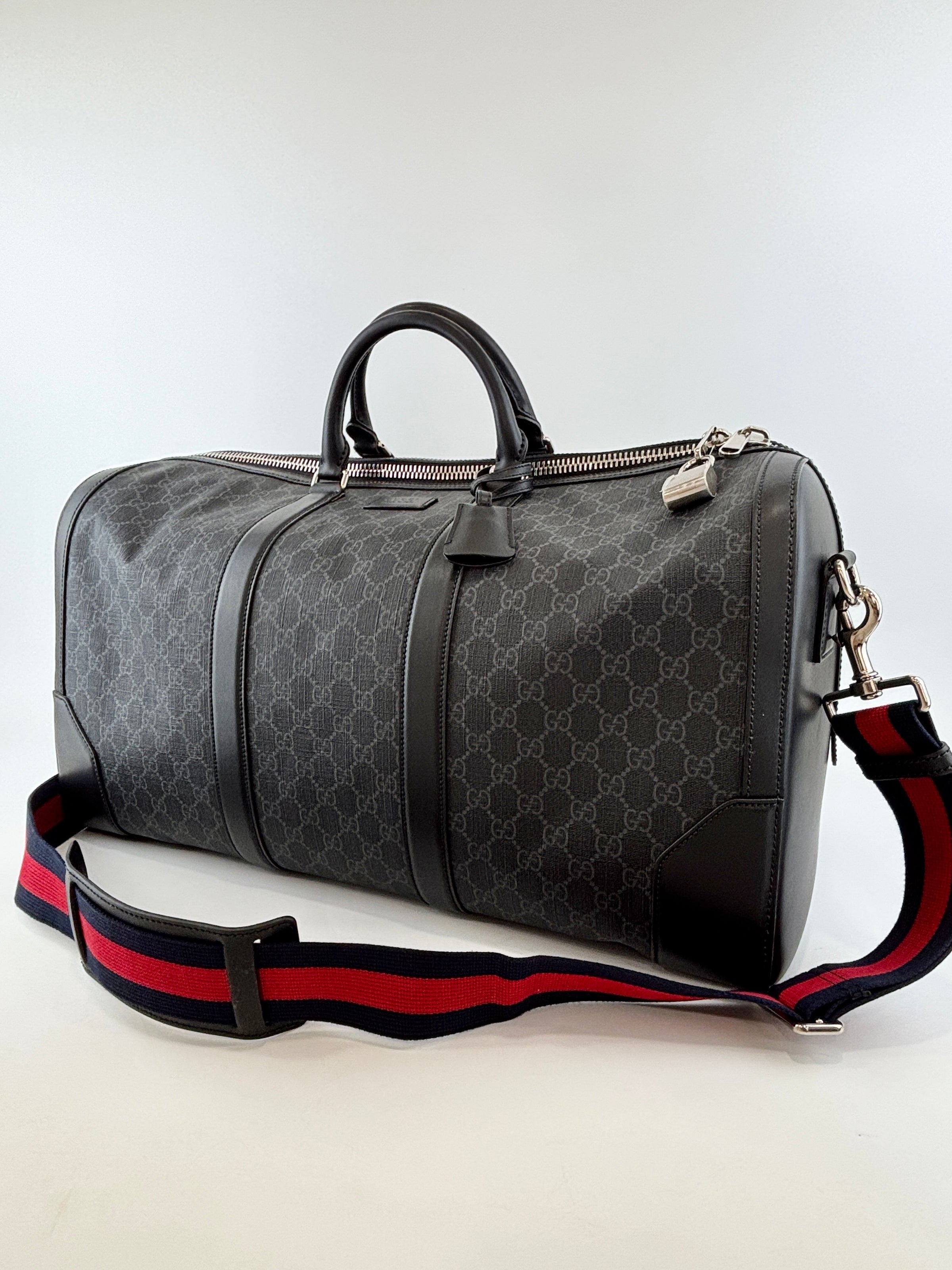 GG Supreme Carry-on Duffle Bag Black