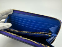 La Medusa Purple Leather Long Wallet