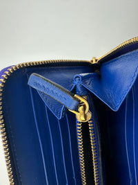 La Medusa Purple Leather Long Wallet