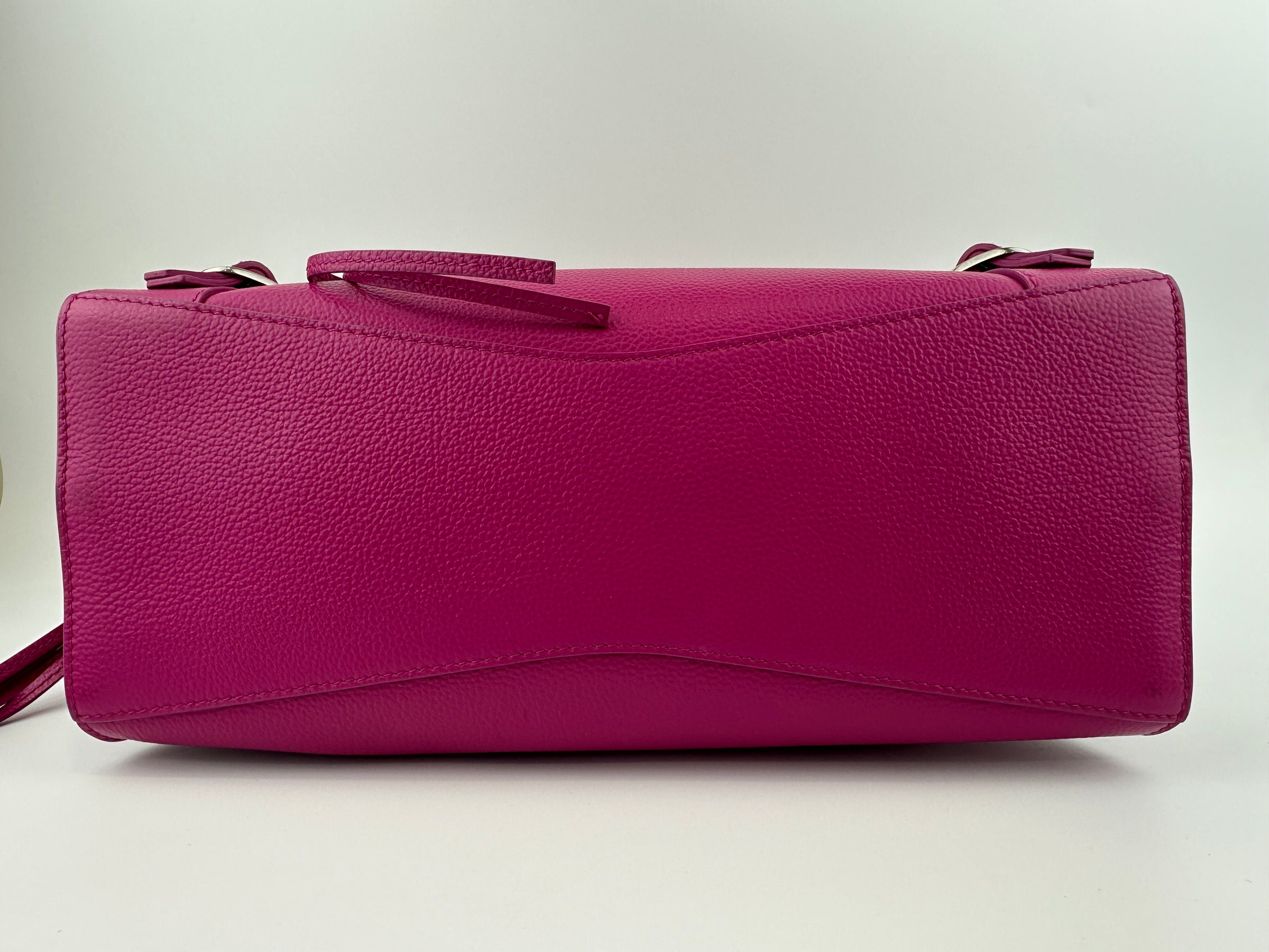 Neo Classic Small City Fuchsia Grained Calfskin Leather Bag
