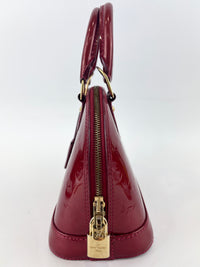 Alma BB Monogram Vernis Pomme d'Amour