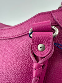 Neo Classic Small City Fuchsia Grained Calfskin Leather Bag