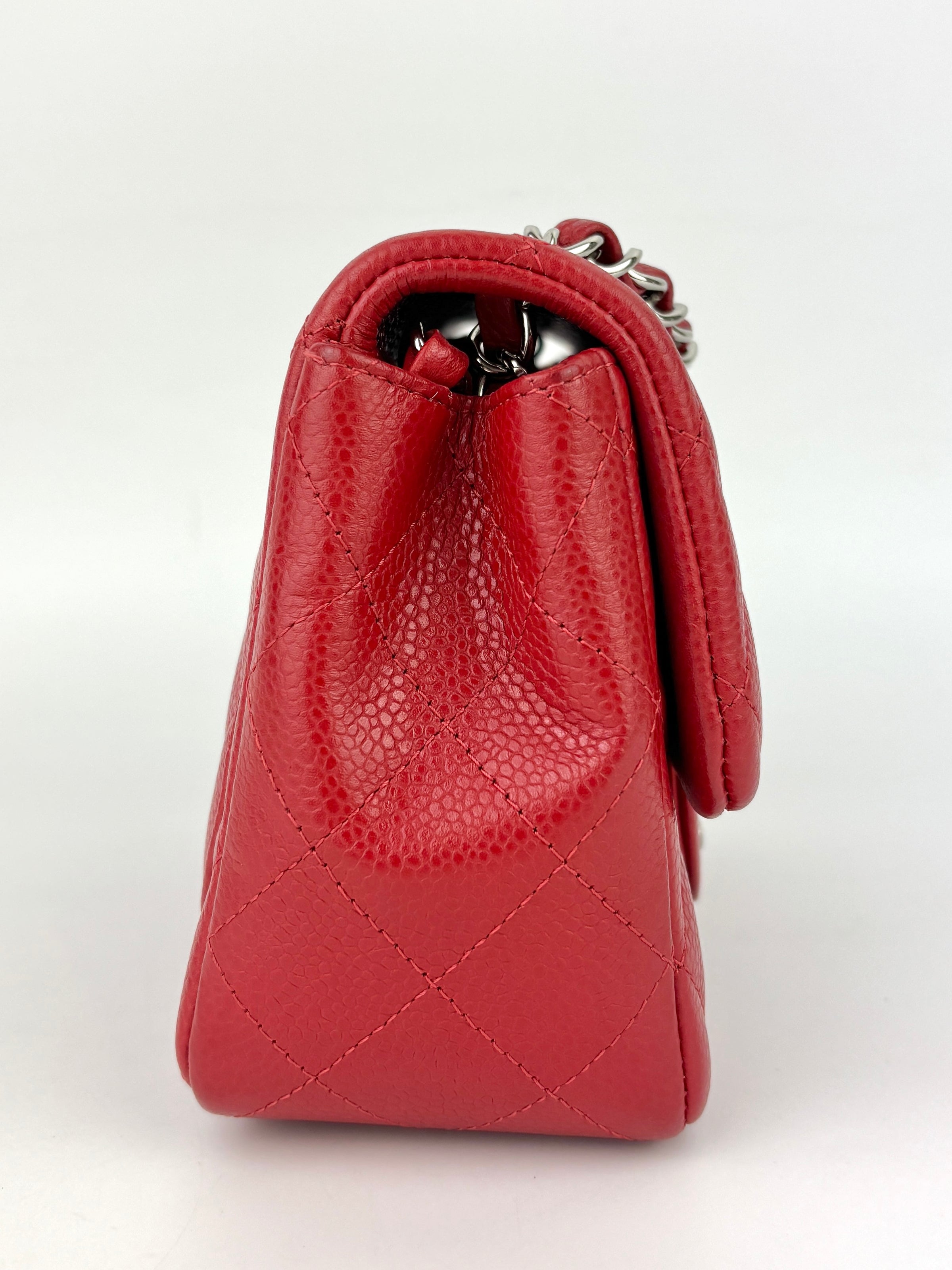 Mini Classic Square Red Caviar SHW
