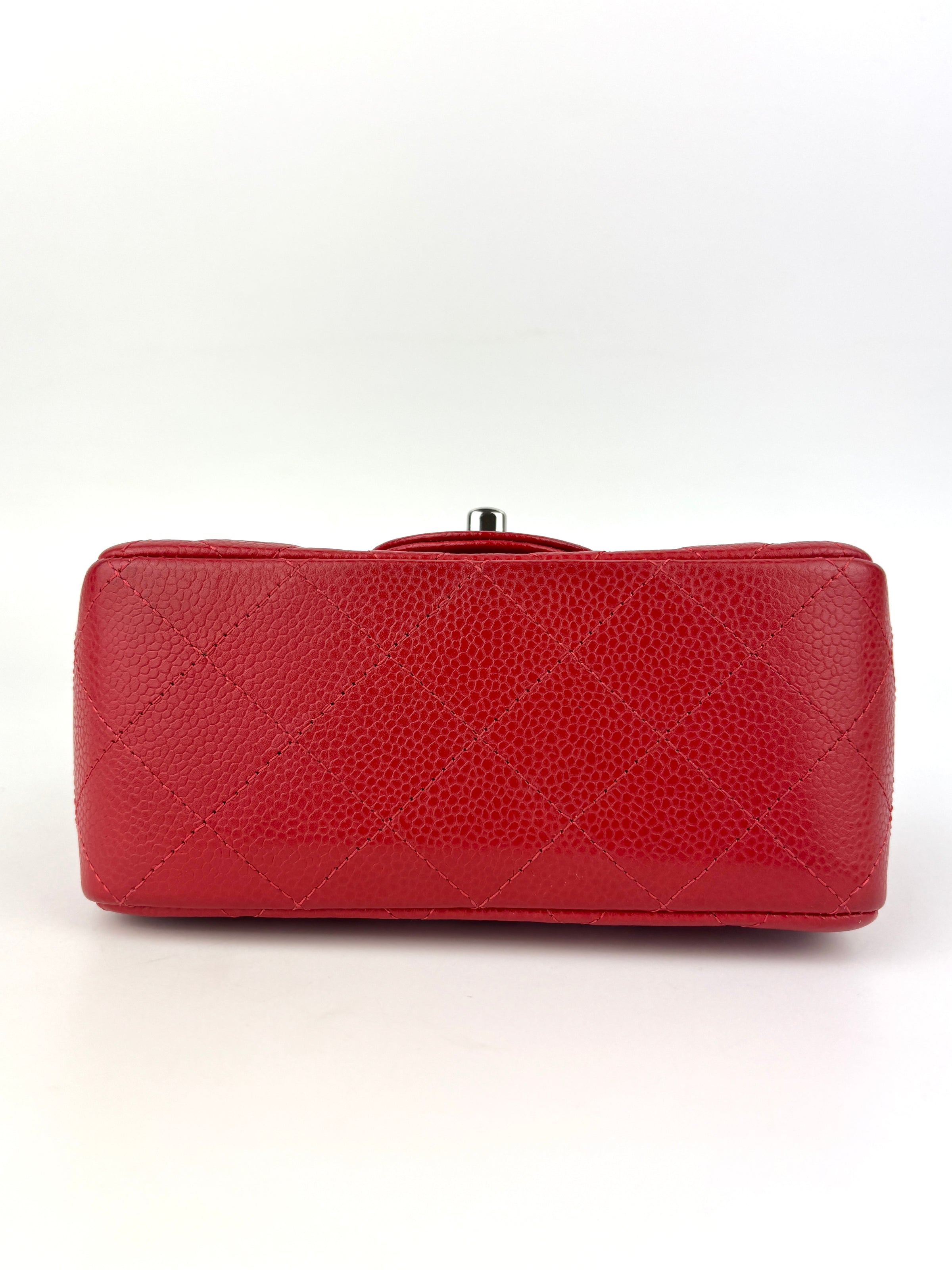 Mini Classic Square Red Caviar SHW