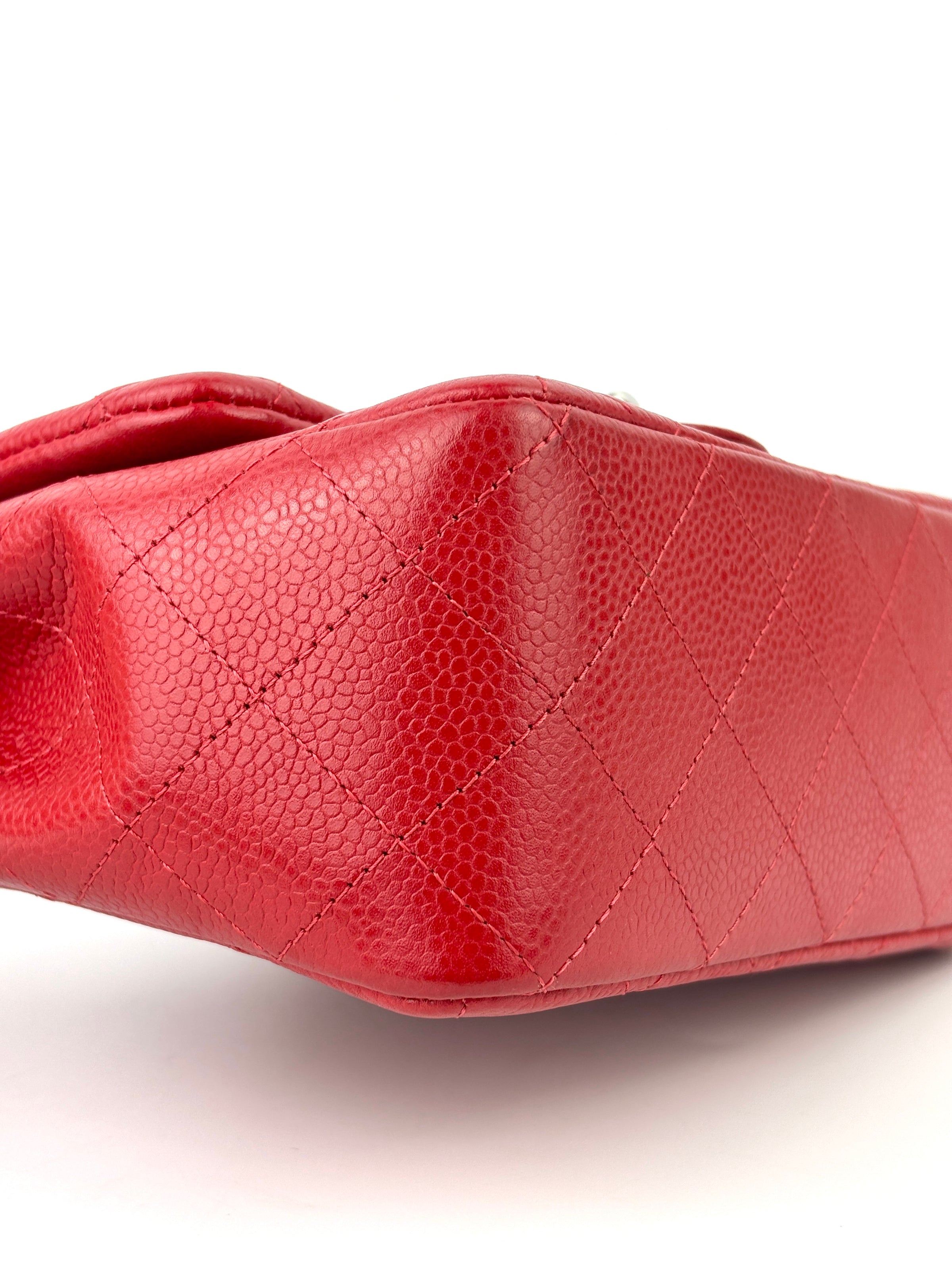 Mini Classic Square Red Caviar SHW