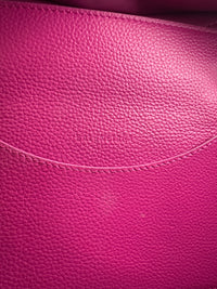 Neo Classic Small City Fuchsia Grained Calfskin Leather Bag