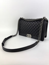 A92193 New Medium Boy Black Caviar RHW