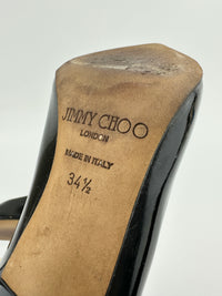 Love 85 Black Patent Leather Heels Size 34.5