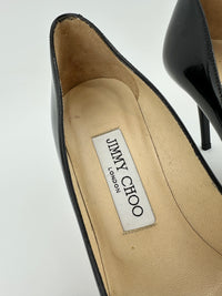 Love 85 Black Patent Leather Heels Size 34.5