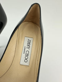 Love 85 Black Patent Leather Heels Size 34.5