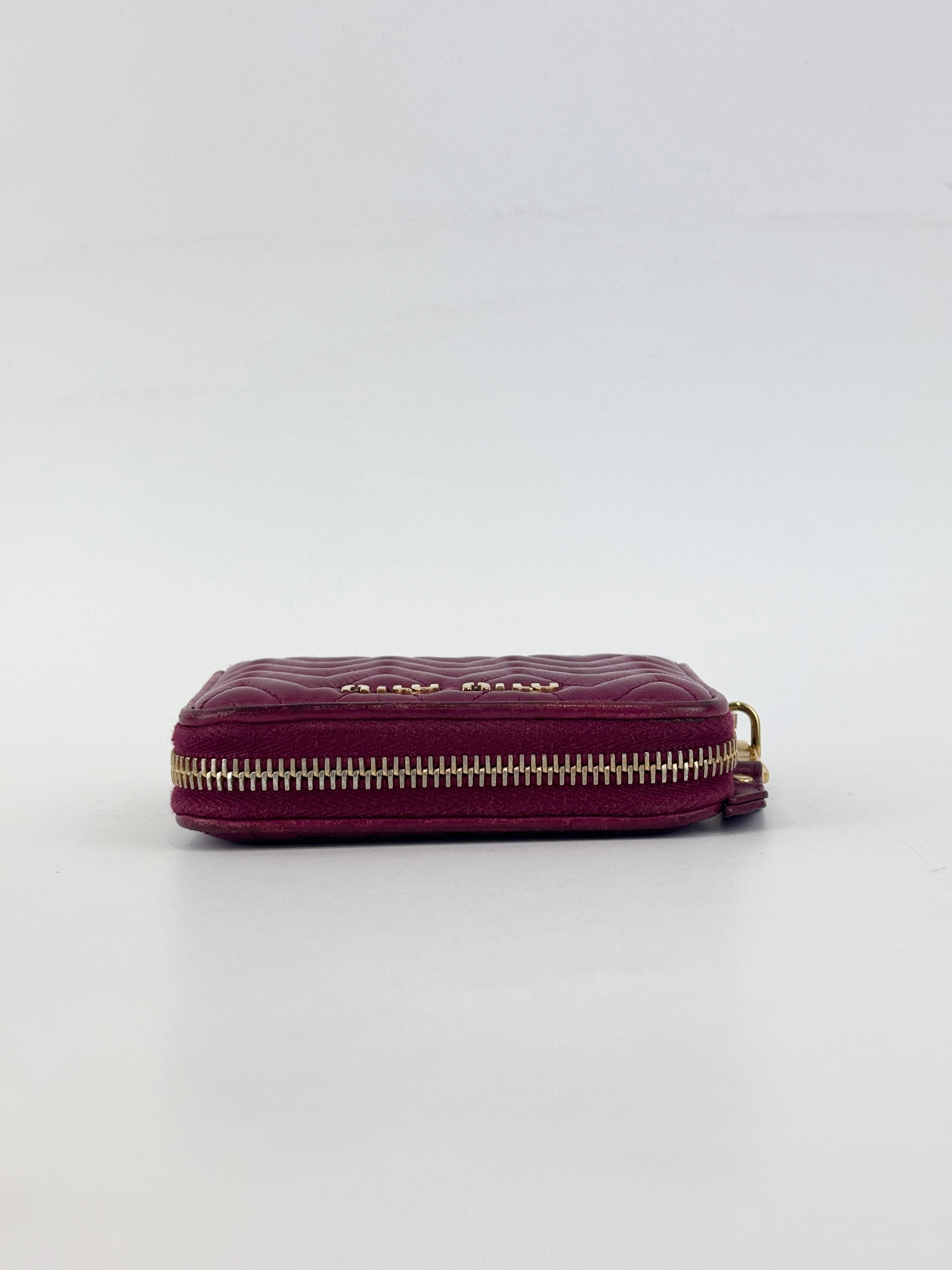 5MM268 Nappa Impunture Dalia Zip Around Compact Wallet