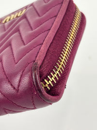 5MM268 Nappa Impunture Dalia Zip Around Compact Wallet