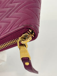 5MM268 Nappa Impunture Dalia Zip Around Compact Wallet