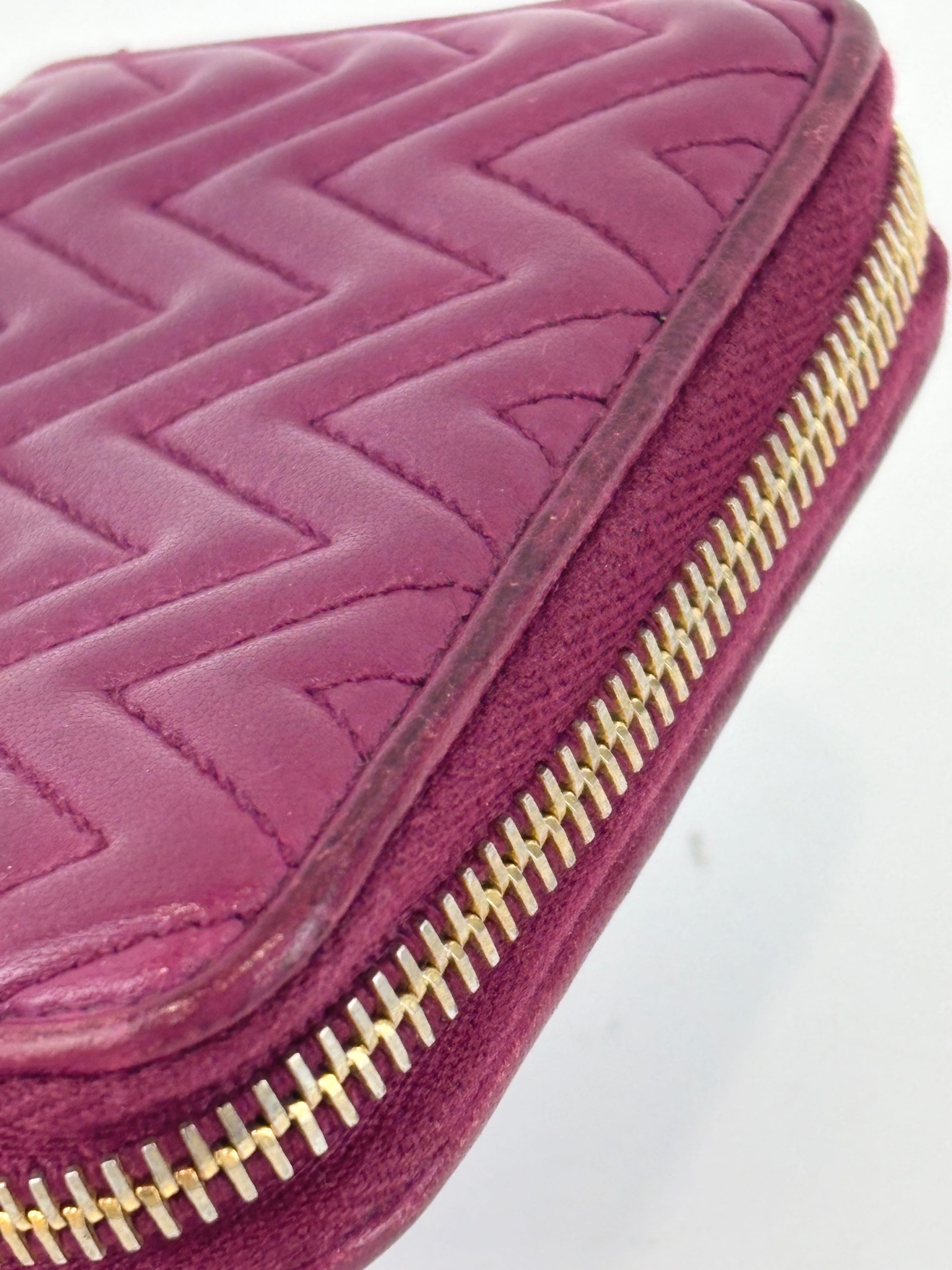 5MM268 Nappa Impunture Dalia Zip Around Compact Wallet