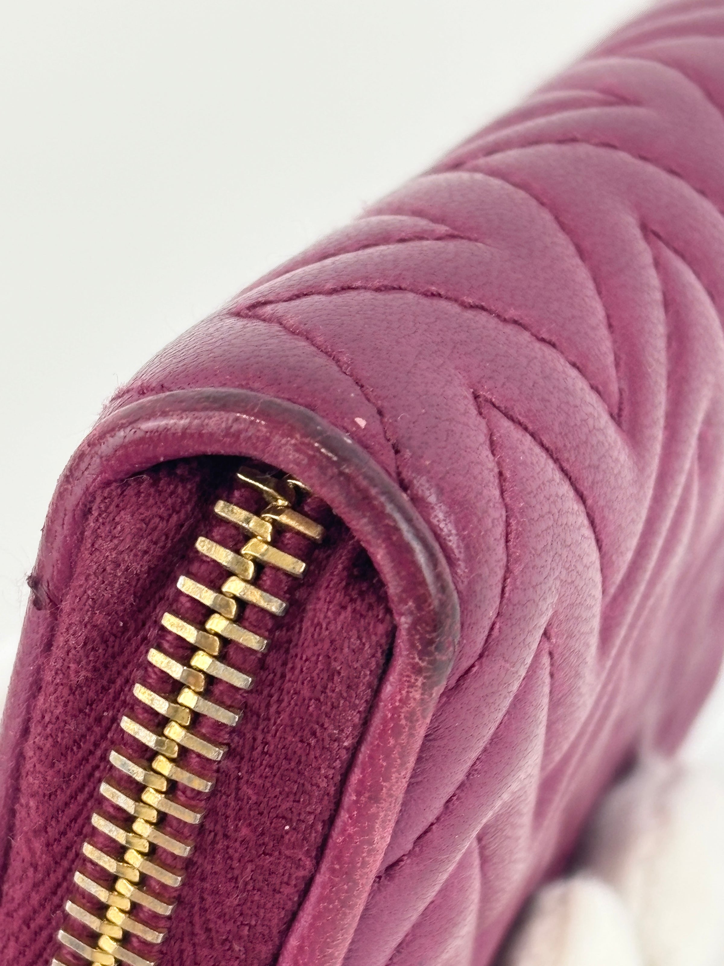 5MM268 Nappa Impunture Dalia Zip Around Compact Wallet