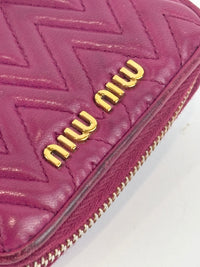 5MM268 Nappa Impunture Dalia Zip Around Compact Wallet