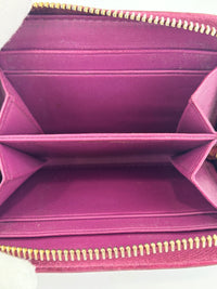 5MM268 Nappa Impunture Dalia Zip Around Compact Wallet