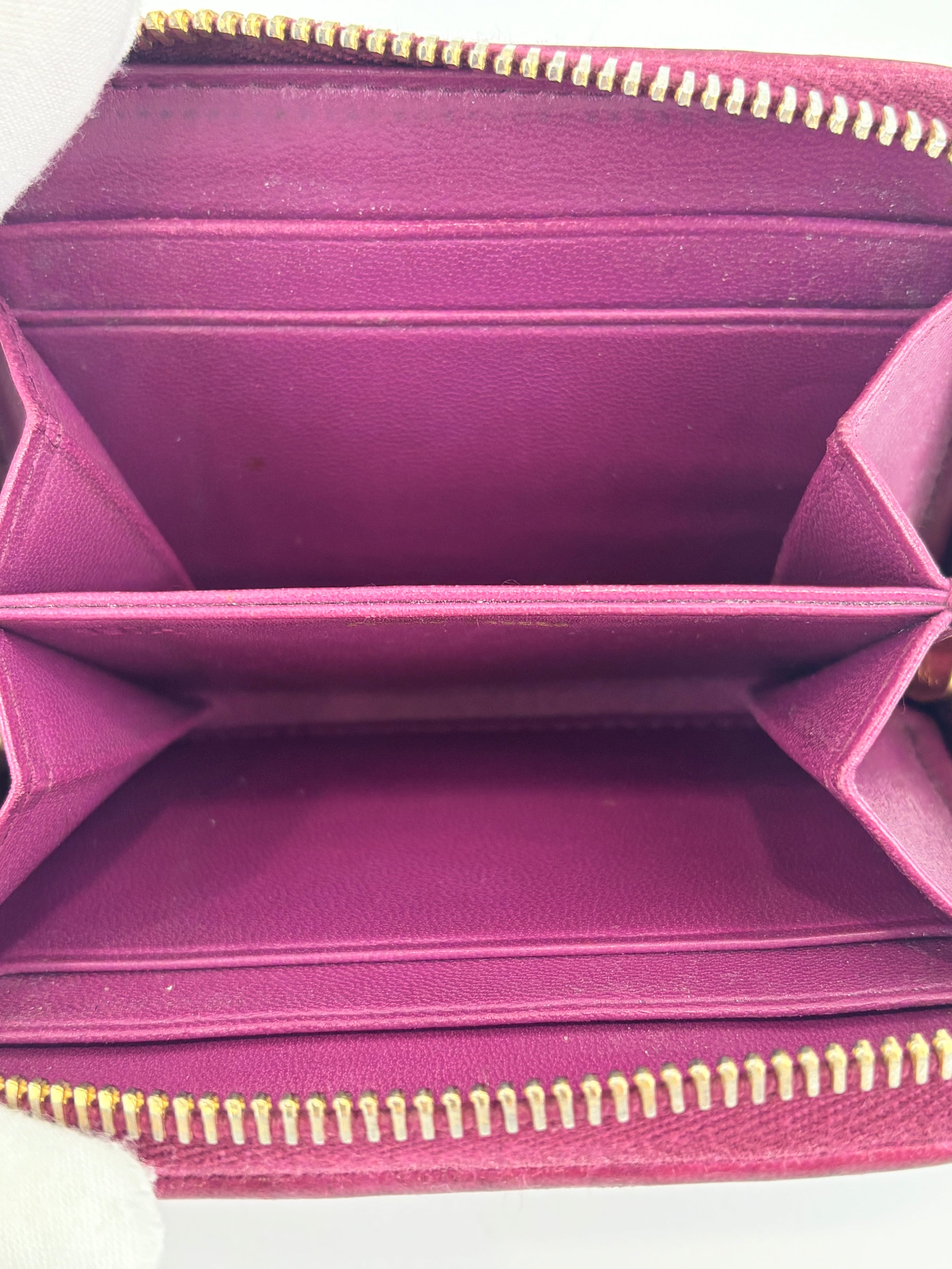 5MM268 Nappa Impunture Dalia Zip Around Compact Wallet