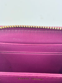 5MM268 Nappa Impunture Dalia Zip Around Compact Wallet