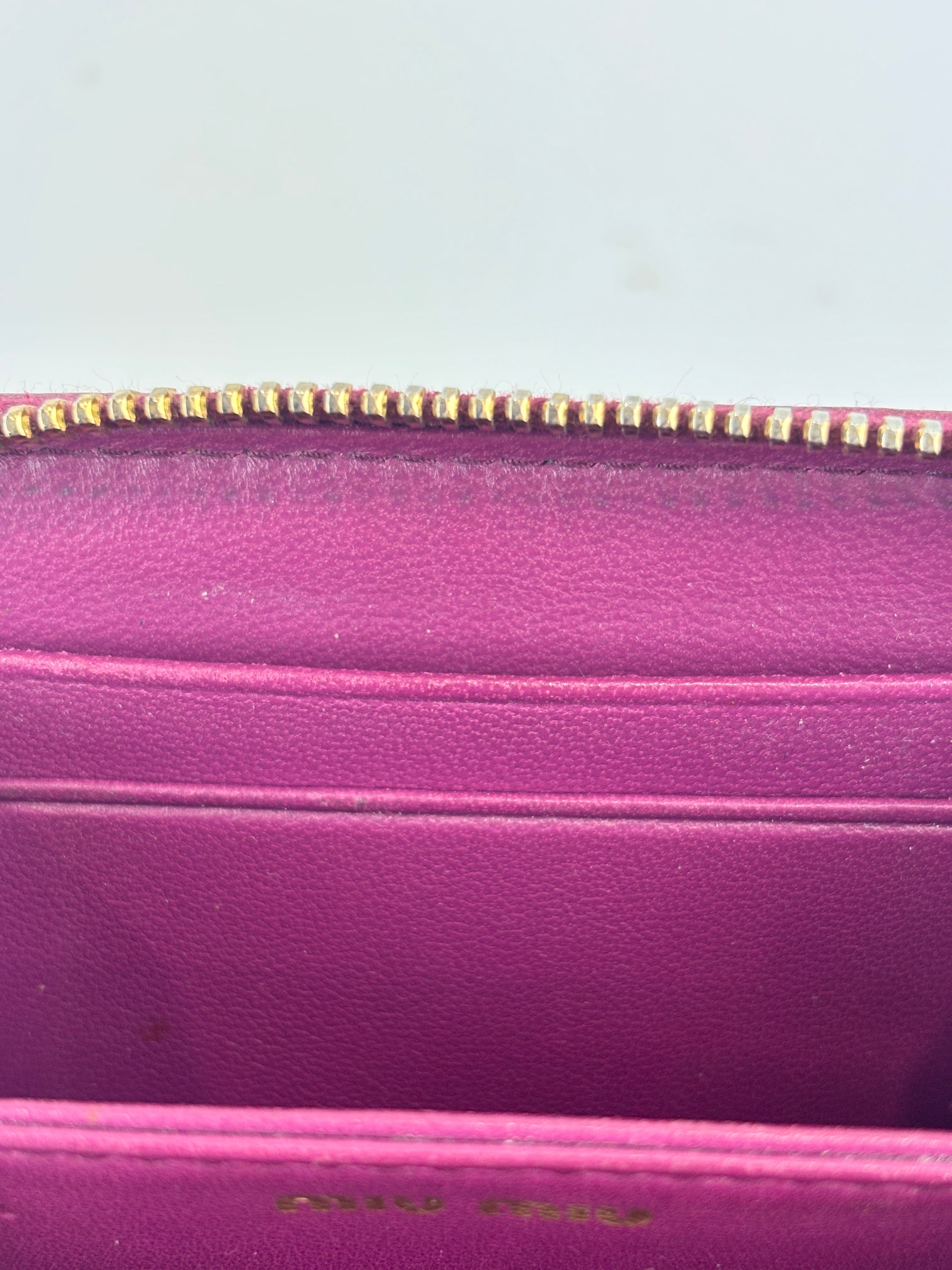 5MM268 Nappa Impunture Dalia Zip Around Compact Wallet