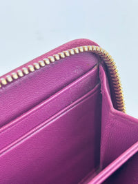 5MM268 Nappa Impunture Dalia Zip Around Compact Wallet