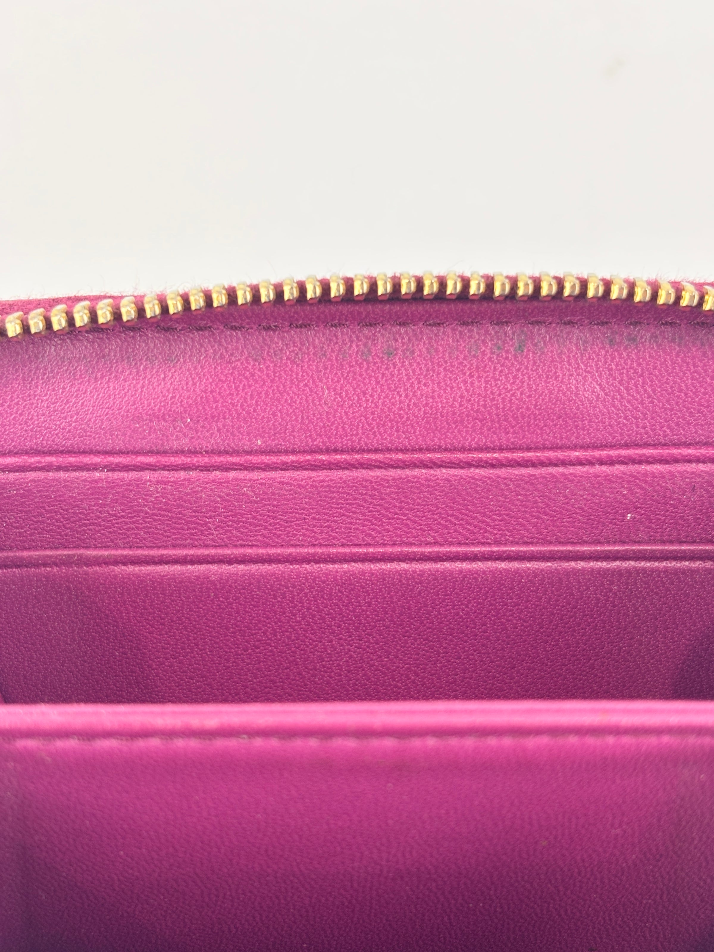5MM268 Nappa Impunture Dalia Zip Around Compact Wallet