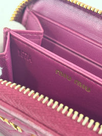 5MM268 Nappa Impunture Dalia Zip Around Compact Wallet