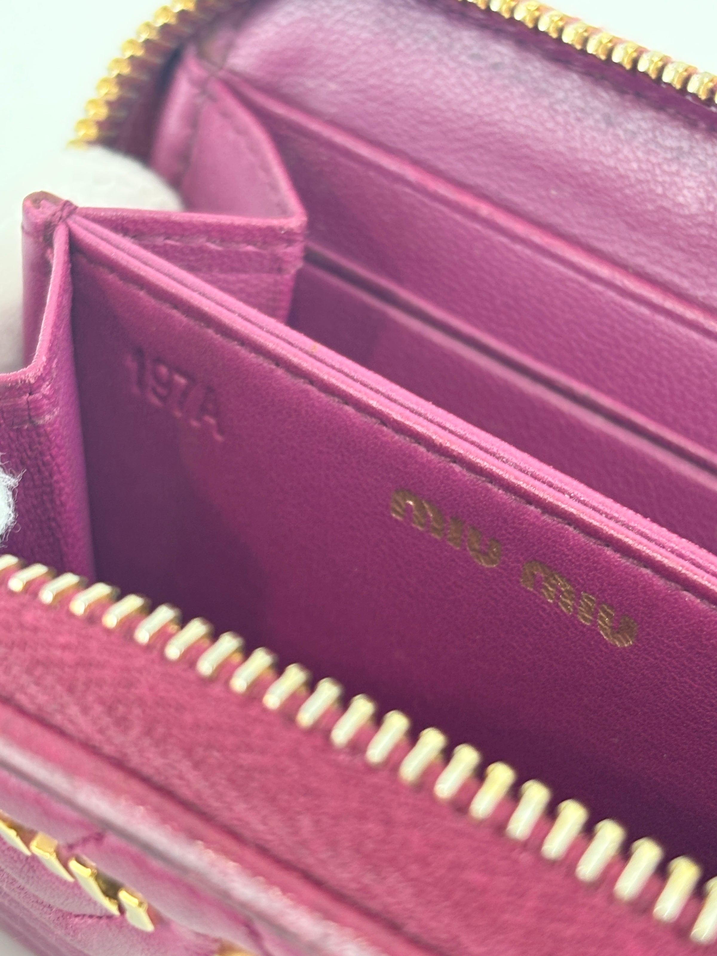 5MM268 Nappa Impunture Dalia Zip Around Compact Wallet