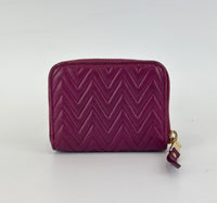 5MM268 Nappa Impunture Dalia Zip Around Compact Wallet