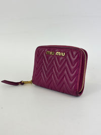 5MM268 Nappa Impunture Dalia Zip Around Compact Wallet
