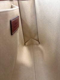 Calfskin Medium Woody Ribbon Tote in Sepia Brown