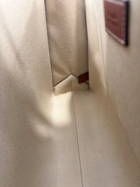Calfskin Medium Woody Ribbon Tote in Sepia Brown