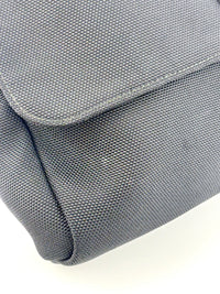 337074 Techno Large Web Nylon Canvas Messenger Bag Black