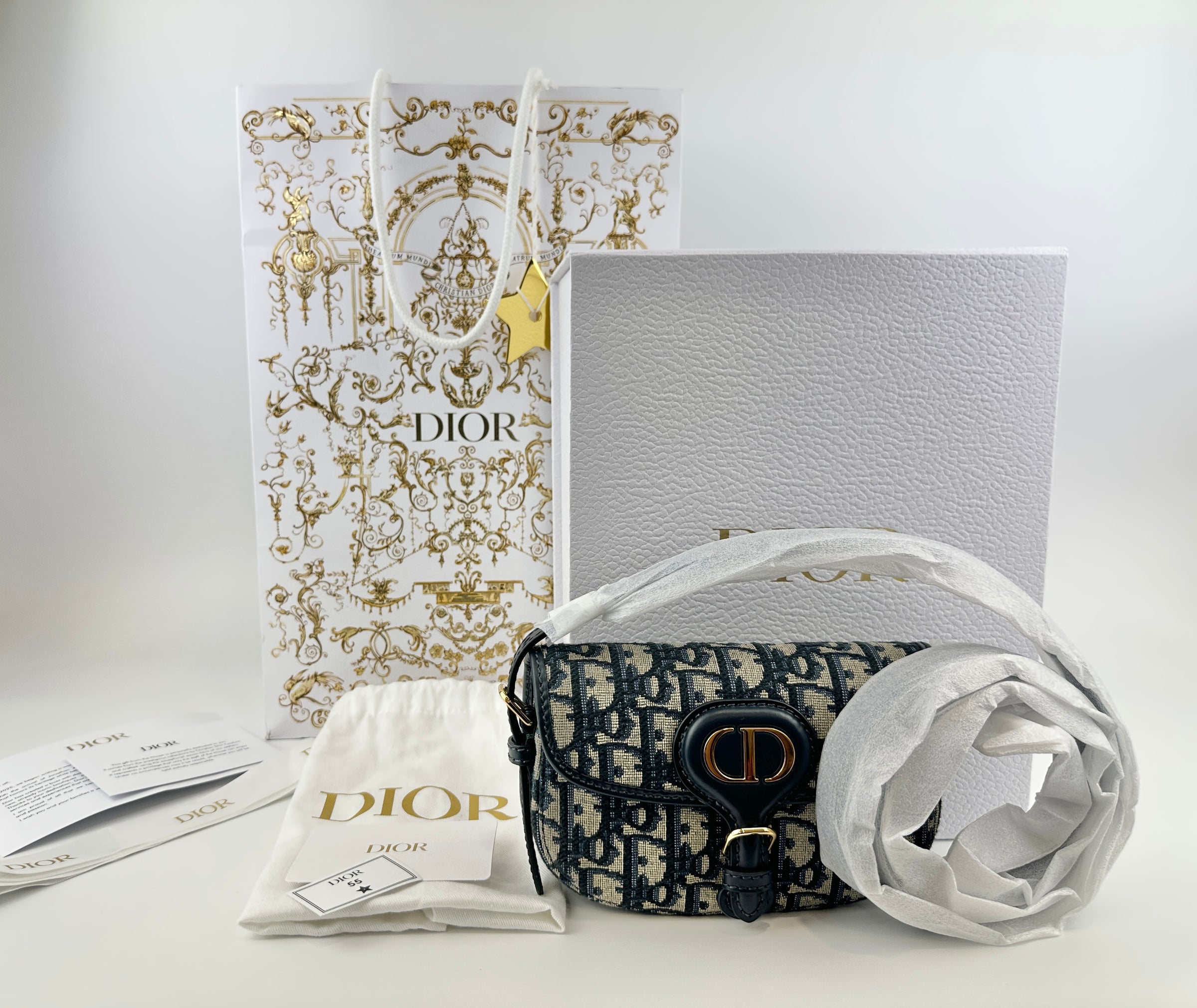 Micro Bobby East-West Blue Oblique