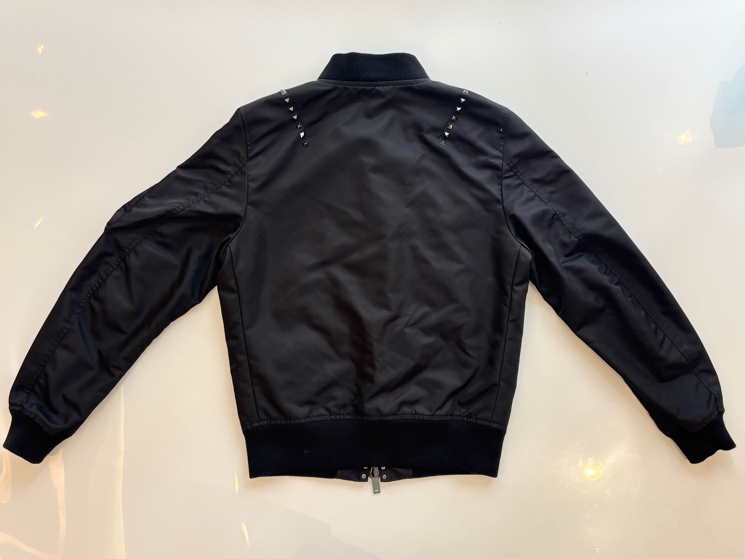 Stud-Detailed Zip-Up Bomber Jacket IT 46