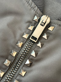 Stud-Detailed Zip-Up Bomber Jacket IT 46