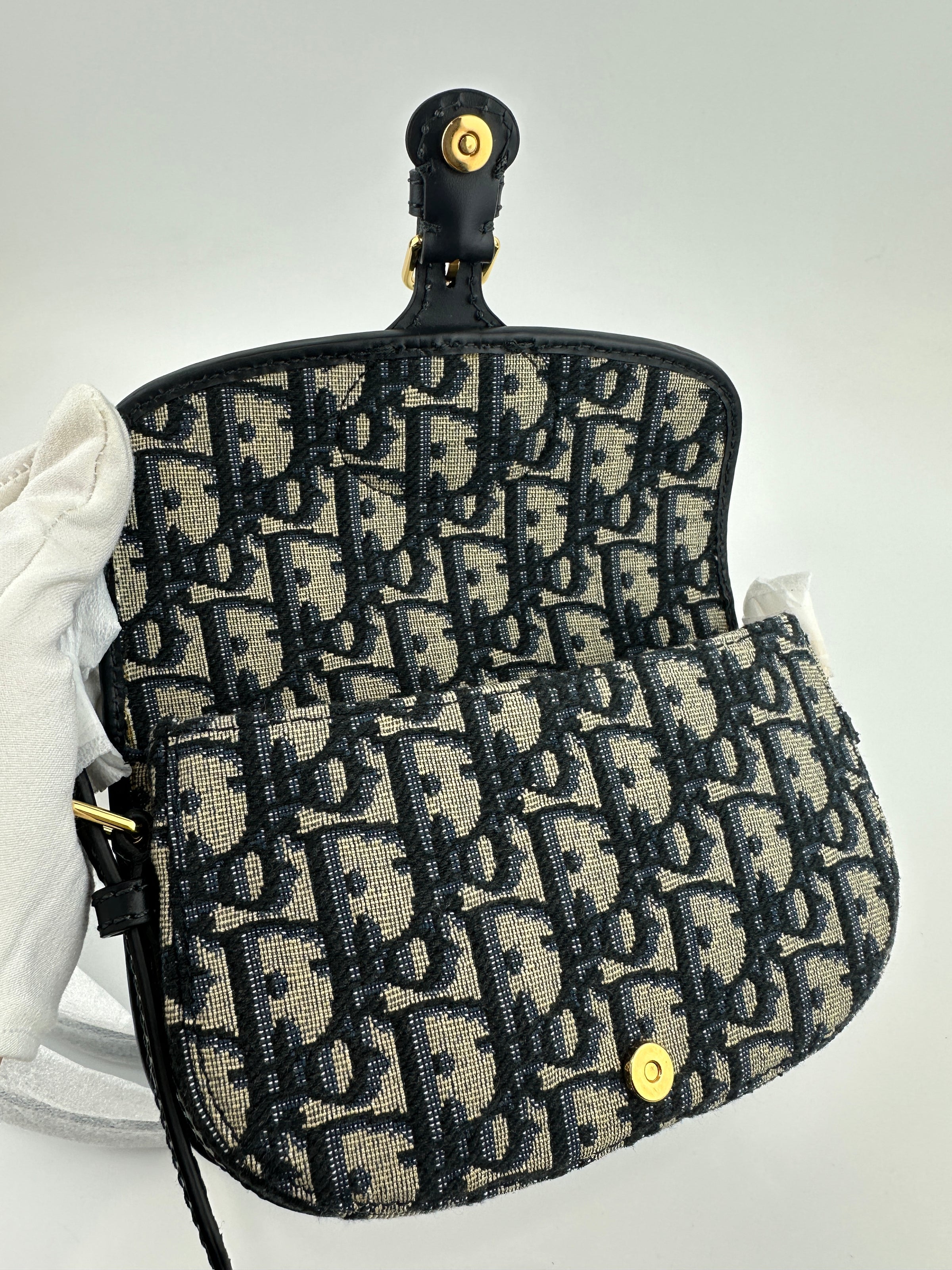 Micro Bobby East-West Blue Oblique