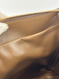 Panthea Shoulder Bag in Chevron Nappa Leather Tundra