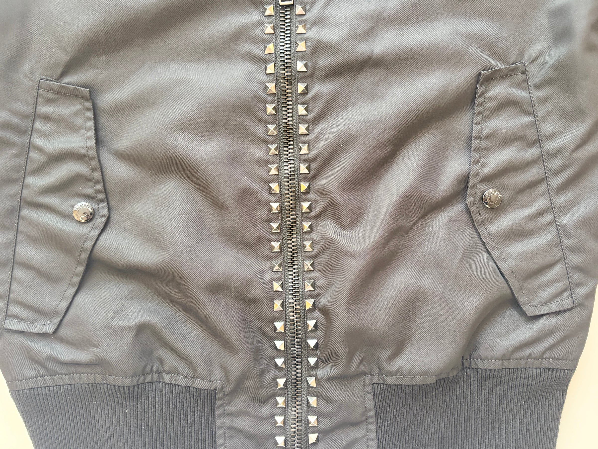 Stud-Detailed Zip-Up Bomber Jacket IT 46